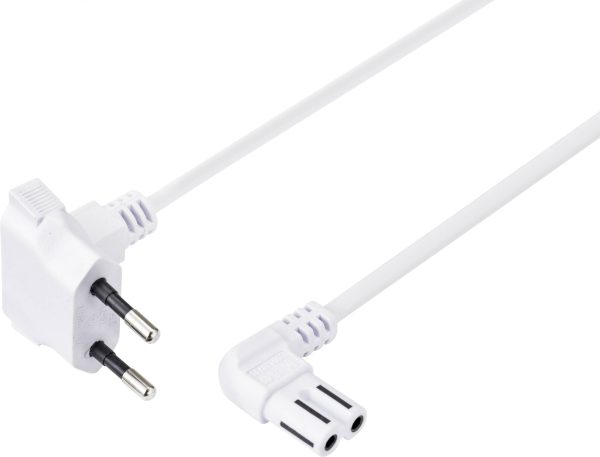kabel zasilający do niskich temperatur Sygonix SY-5043434, H03VVH2-F 2X 0,75 mm², 230 V, 2.5 A, 1.50 m