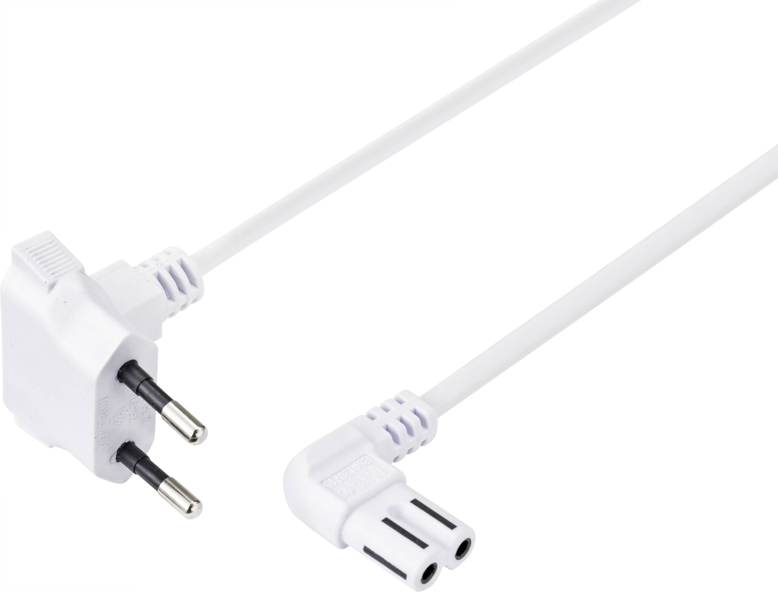 kabel zasilający do niskich temperatur Sygonix SY-5043434, H03VVH2-F 2X 0,75 mm², 230 V, 2.5 A, 1.50 m - obrazek 1