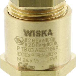 Wiska 10030005 Dławnica kablowa odporna na wstrząsy, z uszczelnieniem M20 mosiądz naturalny 1 szt.