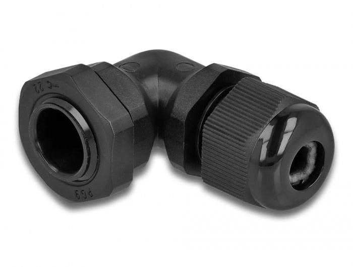 Delock 60294 kątowa PG9 tworzywo sztuczne czarny 1 szt. - obrazek 1