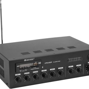 Omnitronic CPE-120P ELA Wzmacniacz ELA 120 W 4-kanałowy 1 strefa Omnitronic CPE-120P ELA Wzmacniacz ELA 120 W 4-kanałowy 1 strefa