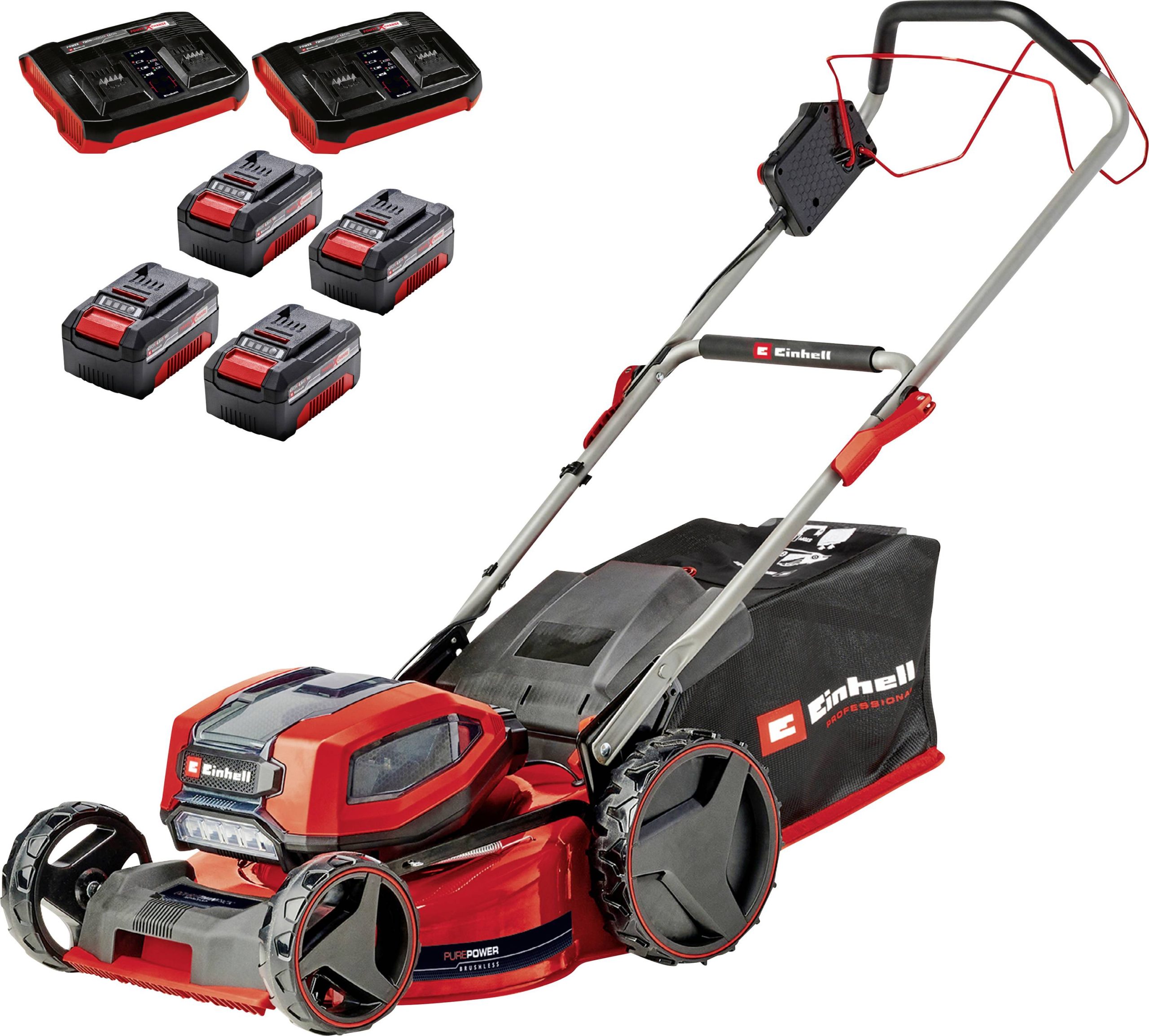 Einhell Professional Power X-Change GP-CM 36/47 S Li BL (4x4,0Ah) akumulatorowy Akumulatorowa kosiarka do trawy wraz z 2 - obrazek 1