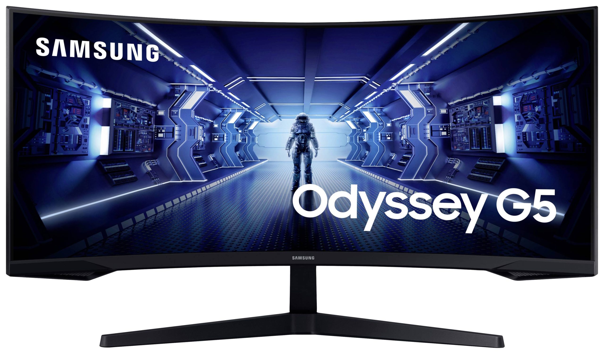 Samsung Odyssey G5 C34G55TWWP Monitor EEK G (A - G) 86.4 cm (34 cal) 3440 x 1440 px 21:9 1 ms DisplayPort, HDMI, słuchaw - obrazek 1
