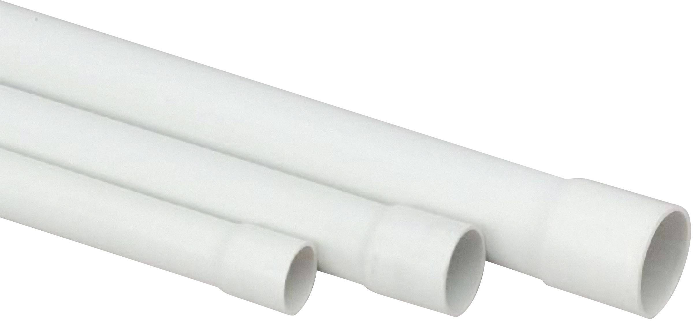 Rura instalacyjna Heidemann 13007, EN20, 2 m, PVC -U, od -5 do 60 ° C, szara (RAL 7035) - obrazek 1