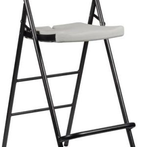 Perel bar stool polietylen, stal biały Perel bar stool polietylen, stal biały