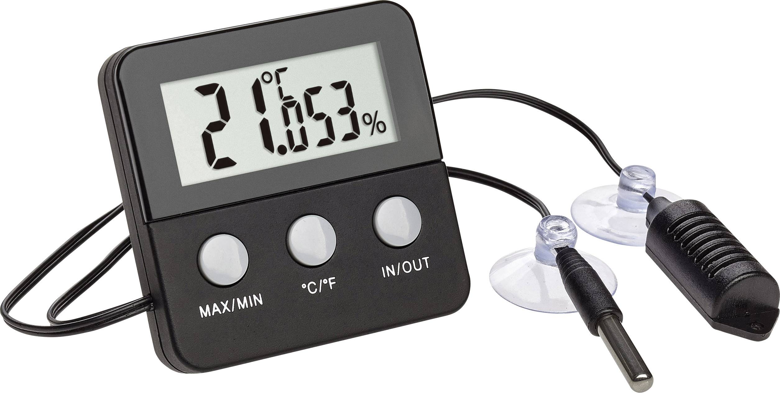 TFA Dostmann TERRACHECK Termohigrometr czarny - obrazek 1