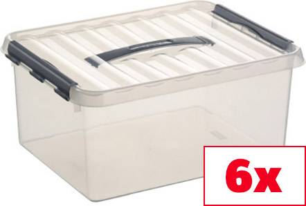 Helit Pojemnik do przechowywania Sunware Q-line przeźroczysty 15 l (S x W x G) 30 x 18 x 40 cm 6 szt.