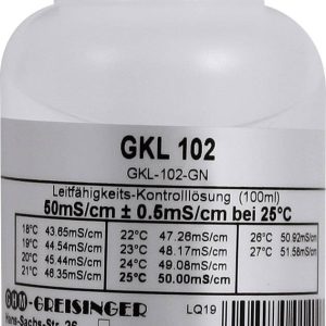 Roztwór do kontroli przewodności 50 ms / cm Greisinger GKL 102 610878 Roztwór do kontroli przewodności 50 ms / cm Greisinger GKL 102 610878