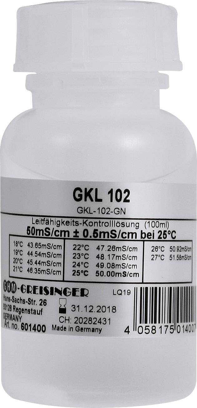 Roztwór do kontroli przewodności 50 ms / cm Greisinger GKL 102 610878 - obrazek 1