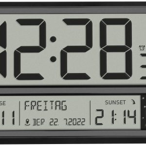 TFA Dostmann 60.4524.01 Sterowany radiowo Zegar ścienny 360 mm x 28 mm x 235 mm czarny duży wyświetlacz TFA Dostmann 60.4524.01 Sterowany radiowo Zegar ścienny 360 mm x 28 mm x 235 mm czarny duży wyświetlacz