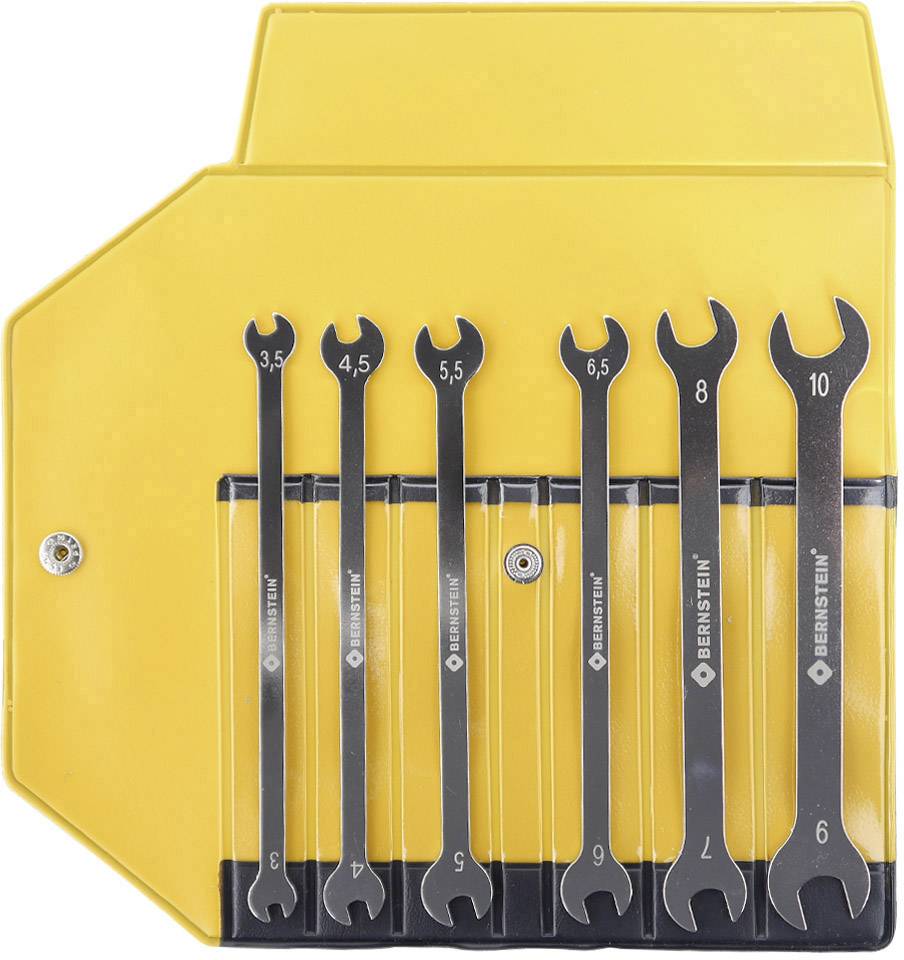 BERNSTEIN Tools for Electronics 6-750 Zestaw kluczy płaskich podwójnych 6 szt. Rozmiar klucza (metryczny) (tylko do tytu - obrazek 1