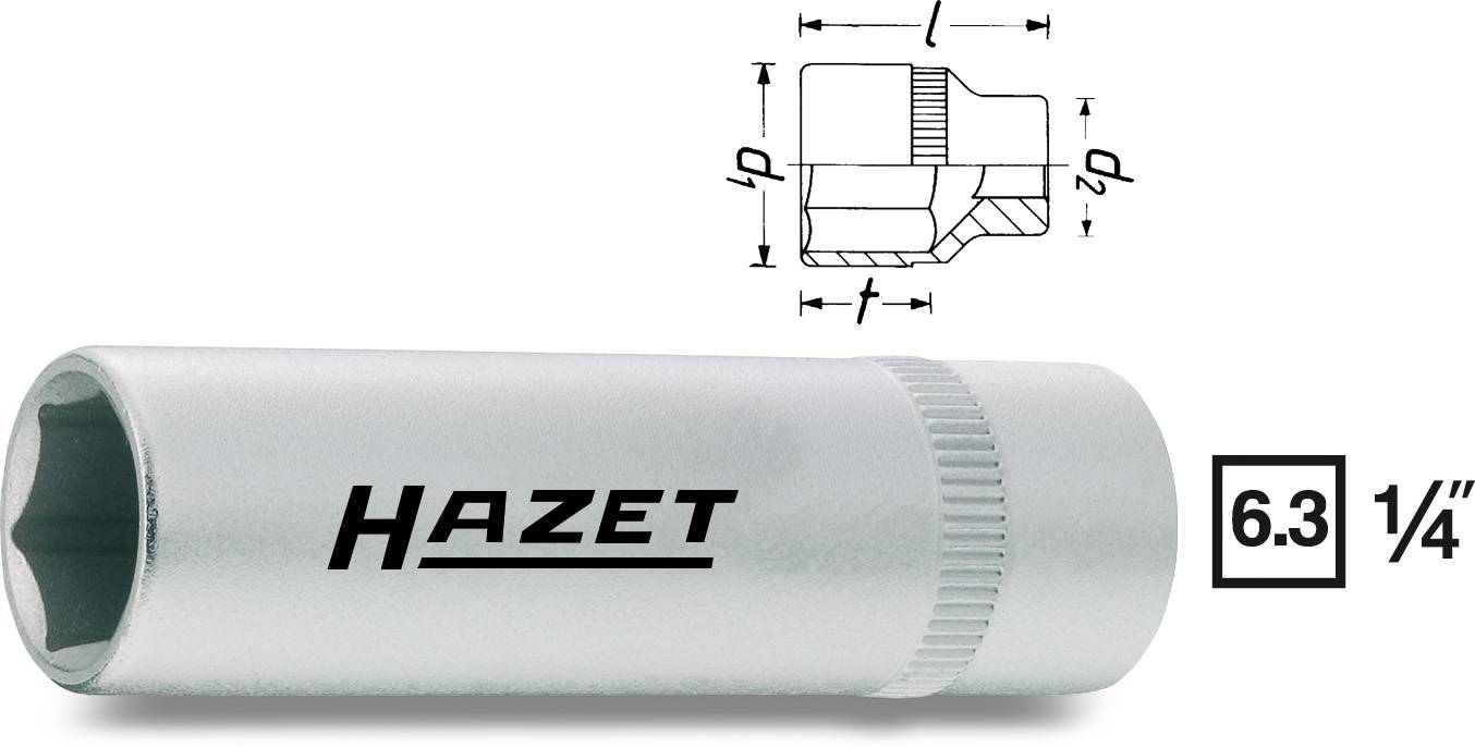 Hazet 850LG 850LG-10 zewnętrzny sześciokąt Nasadka 10 mm 1/4" (6,3 mm) - obrazek 1