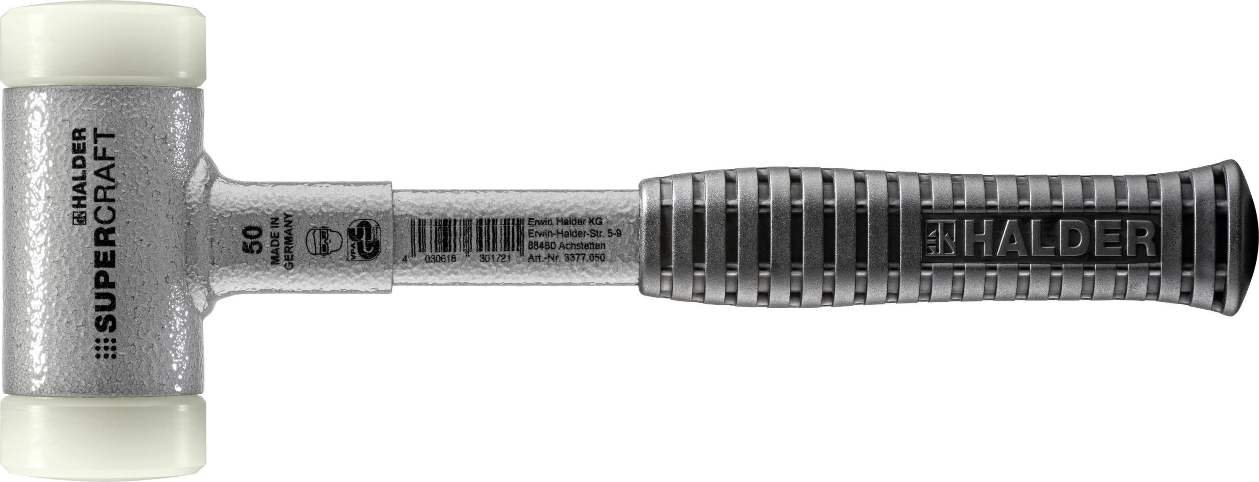 Młotek gumowy (miękki) Halder SUPERCRAFT 3377.050 egronomiczny uchwyt, twardy 1150 g 315 mm 1 szt. - obrazek 1