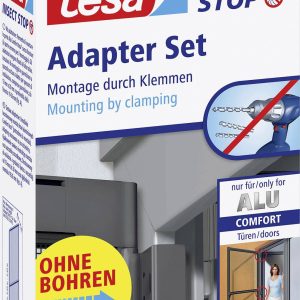 tesa 55193-03 Adapter Alu Comfort Zestaw adaptera do moskitiery Pasuje do odstraszacza szkodników Tesa Moskitiera Tesa 3 tesa 55193-03 Adapter Alu Comfort Zestaw adaptera do moskitiery Pasuje do odstraszacza szkodników Tesa Moskitiera Tesa 3