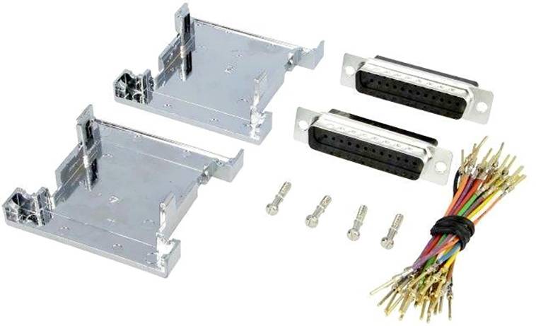 Adapter D-Sub encitech 2111-0101-23 złącze żeńskie D-SUB 25-pin - złącze żeńskie D-SUB 25-pin - obrazek 1