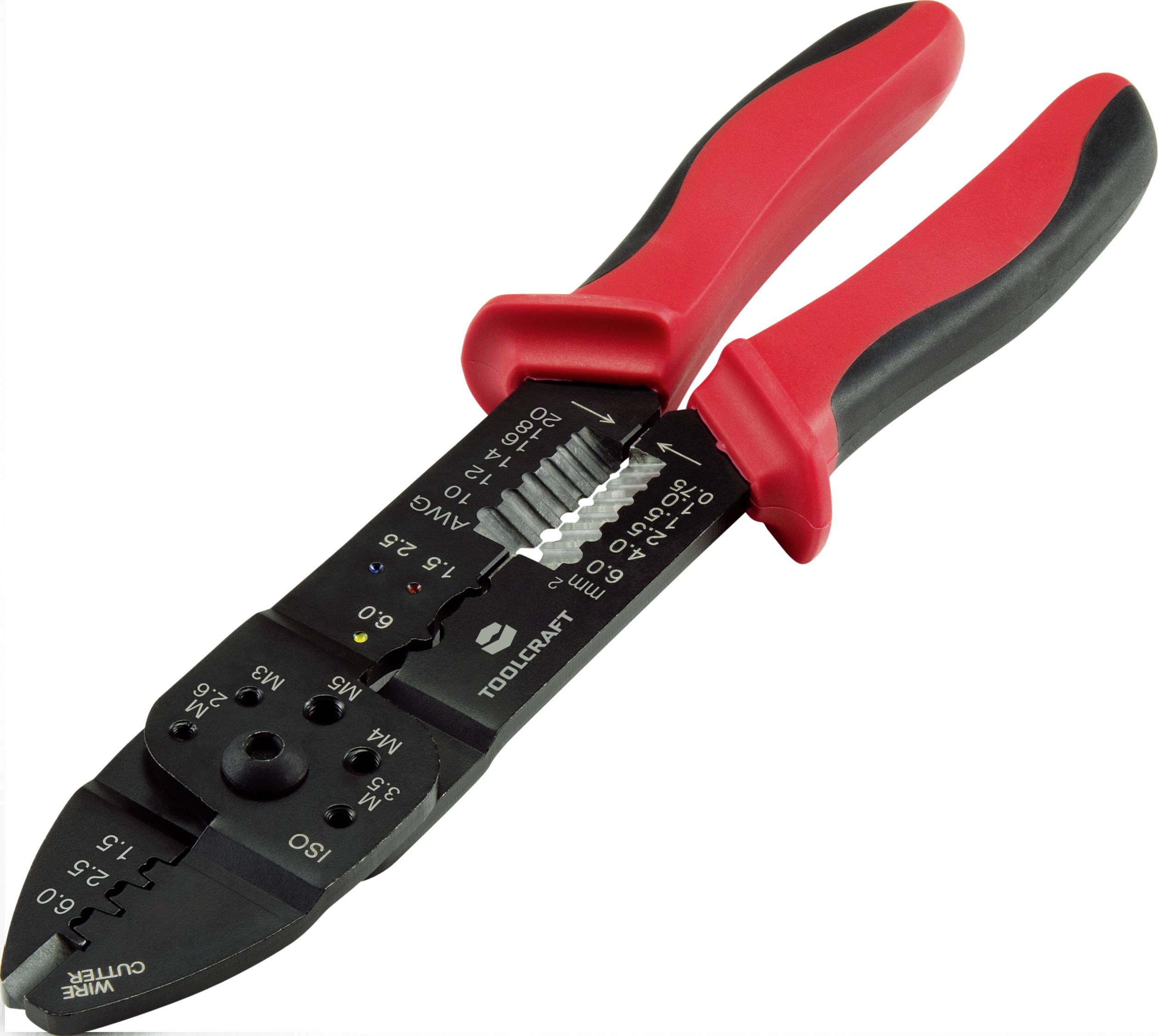 Zaciskarka i ściągacz izolacji TOOLCRAFT PLC-4131 TO-6680946, 1.5 do 6 mm² - obrazek 1