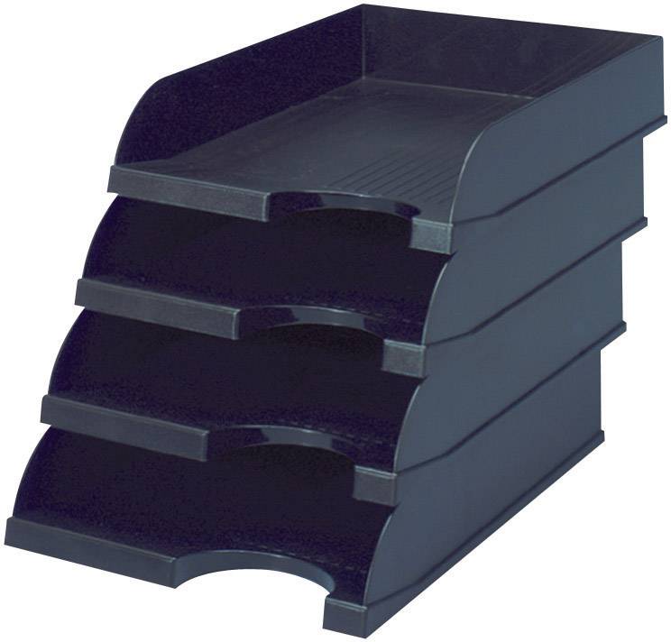Półka biurkowa na dokumenty BJZ C-199 975, ESD, 330x240x60 mm, czarna - obrazek 1