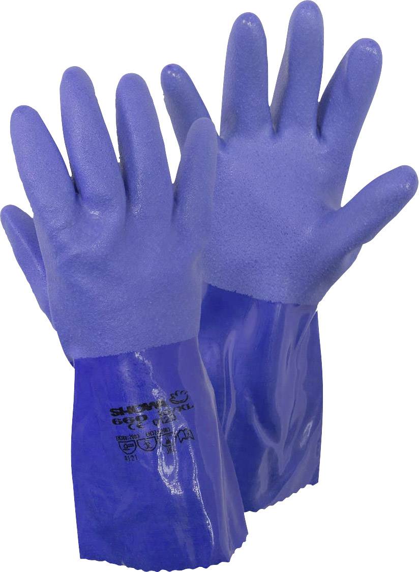 Showa 4708 XL 660 Gr. XL Tkanina bawełniana, PVC Rękawice odporne na chemikalia Rozmiar rękawic: 10, XL EN 388:2016, EN - obrazek 1