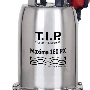 Pompa zanurzeniowa do brudnej wody T.I.P. – Technische Industrie Produkte Maxima 180 PX 30121, 500 W, 0.7 bar, 10500 l/h Pompa zanurzeniowa do brudnej wody T.I.P. – Technische Industrie Produkte Maxima 180 PX 30121, 500 W, 0.7 bar, 10500 l/h
