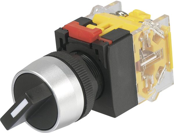 Przełącznik obrotowy TRU COMPONENTS 704706, 250 V/AC, 5 A, Pozycje przełączenia 3, 2 x 45 °, IP40, 1 szt.