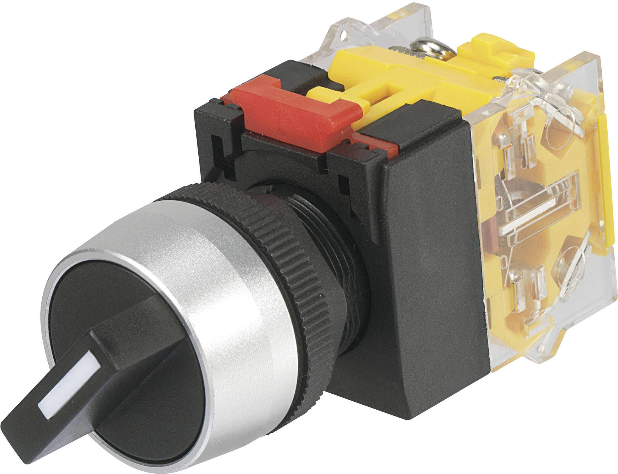 Przełącznik obrotowy TRU COMPONENTS 704706, 250 V/AC, 5 A, Pozycje przełączenia 3, 2 x 45 °, IP40, 1 szt. - obrazek 1