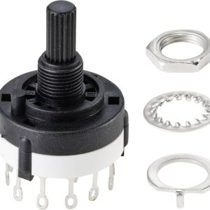TRU COMPONENTS TC-9415596 SR26A4-2X6-18F20 Przełącznik obrotowy 250 V 150 mA Pozycje przełączenia 6 12 x 30 ° 1 szt. szt TRU COMPONENTS TC-9415596 SR26A4-2X6-18F20 Przełącznik obrotowy 250 V 150 mA Pozycje przełączenia 6 12 x 30 ° 1 szt. szt