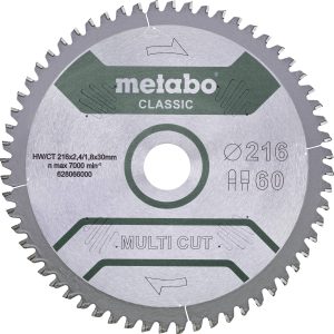 Tarcza tnąca Metabo MULTI CUT CLASSIC 216 x 30 x 1.8 mm 1 szt. Tarcza tnąca Metabo MULTI CUT CLASSIC 216 x 30 x 1.8 mm 1 szt.