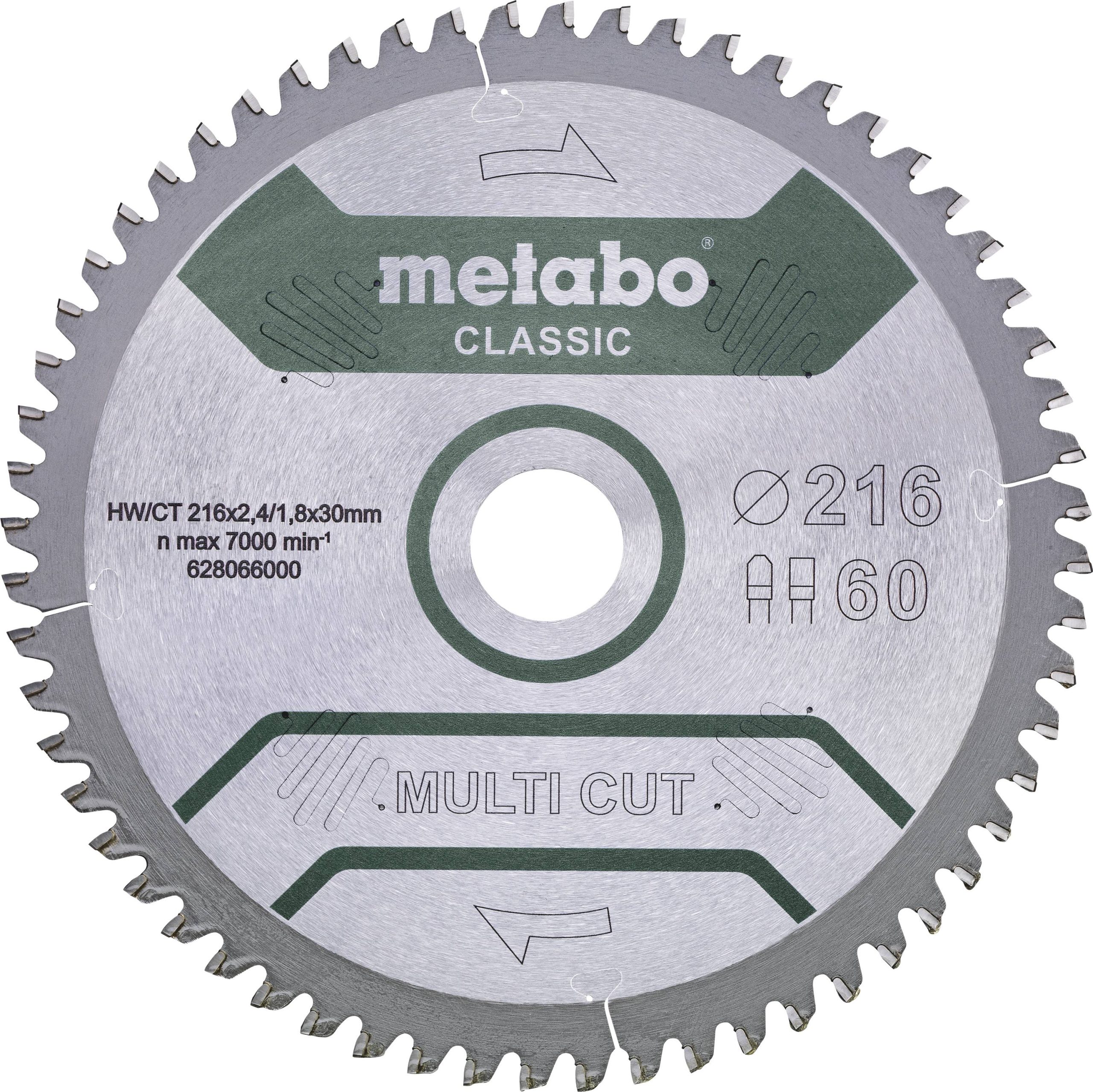 Tarcza tnąca Metabo MULTI CUT CLASSIC 216 x 30 x 1.8 mm 1 szt. - obrazek 1