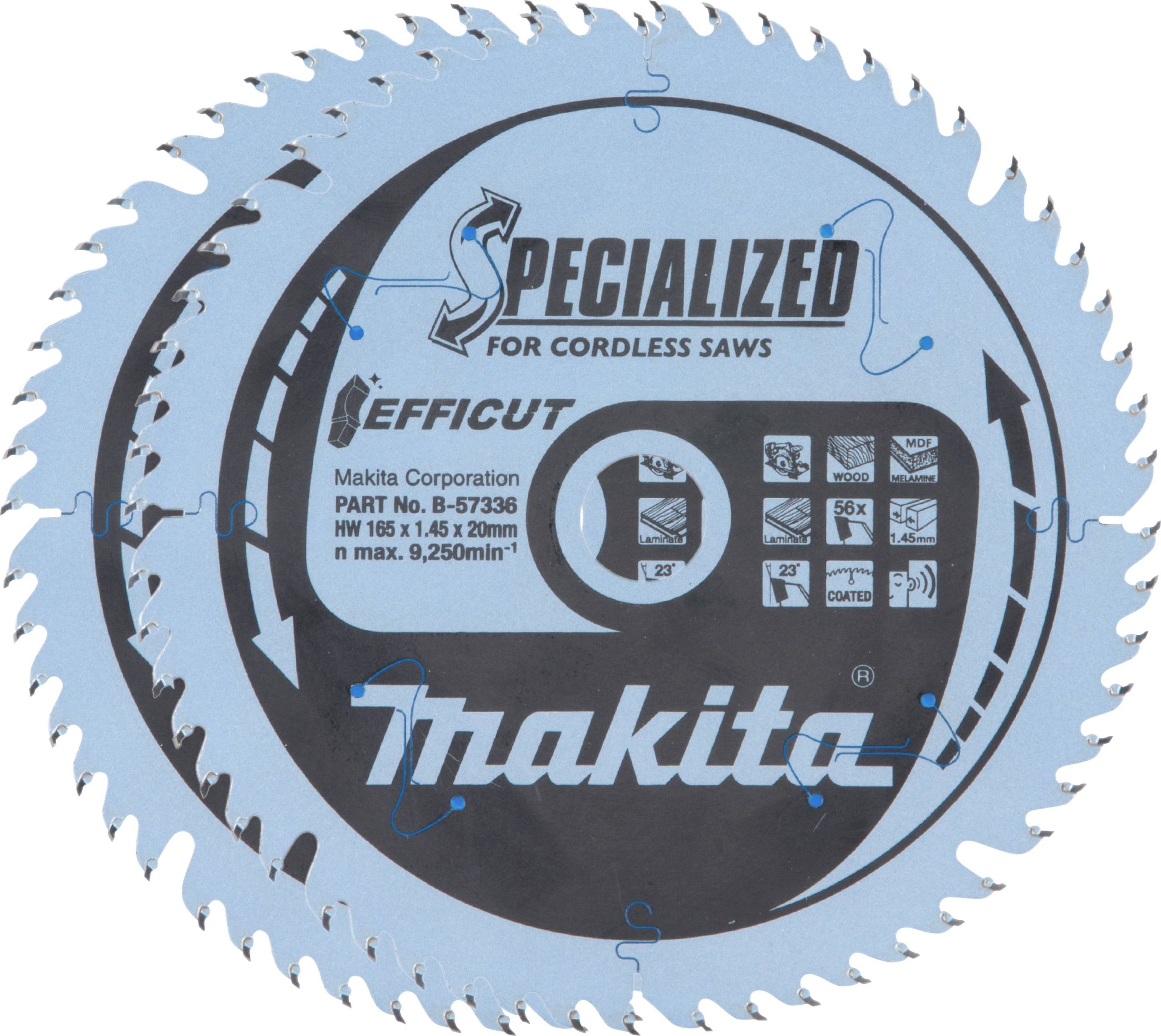 Tarcza tnąca zestaw Makita 165 x 20 x 1.45 mm 2 szt. - obrazek 1