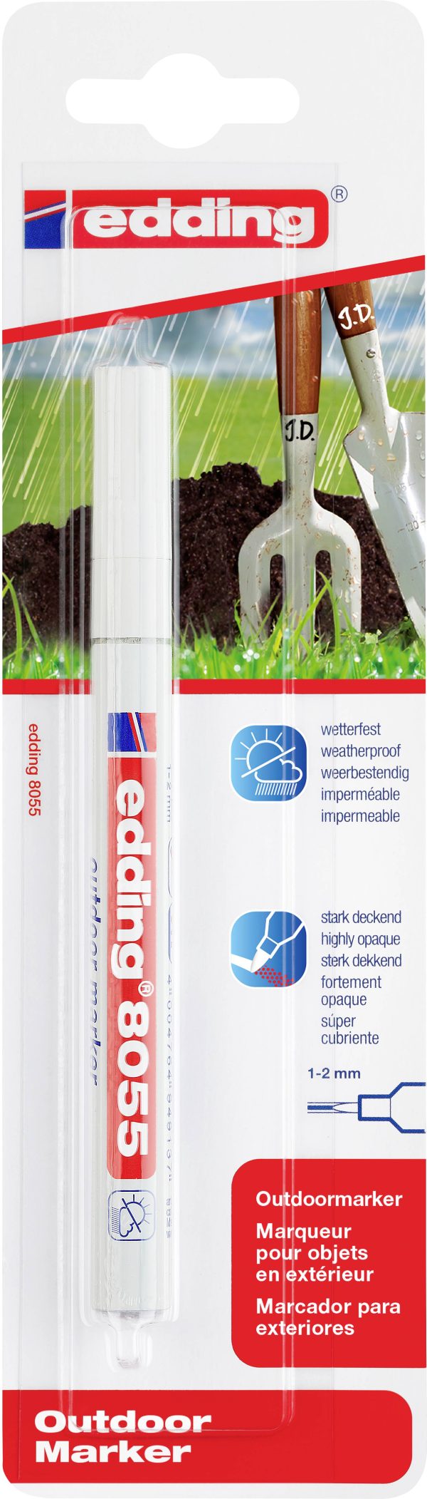 Edding 8055 4-8055-1-1049 Marker zewnętrzny biały 1 mm, 2 mm