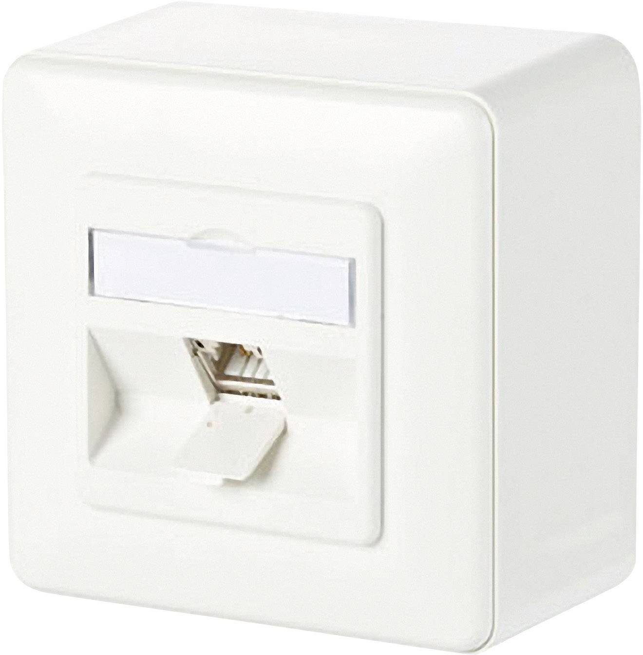Gniazdo sieciowe Metz Connect 130B11D10002-E 130B11D10002-E, 1 Port, CAT 6a, nadtynkowy - obrazek 1
