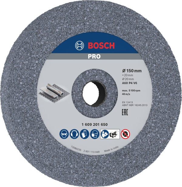 Bosch Accessories 1609201650 Tarcza szlifierska Średnica 150 mm Wielkość ziarna=60 1 szt.