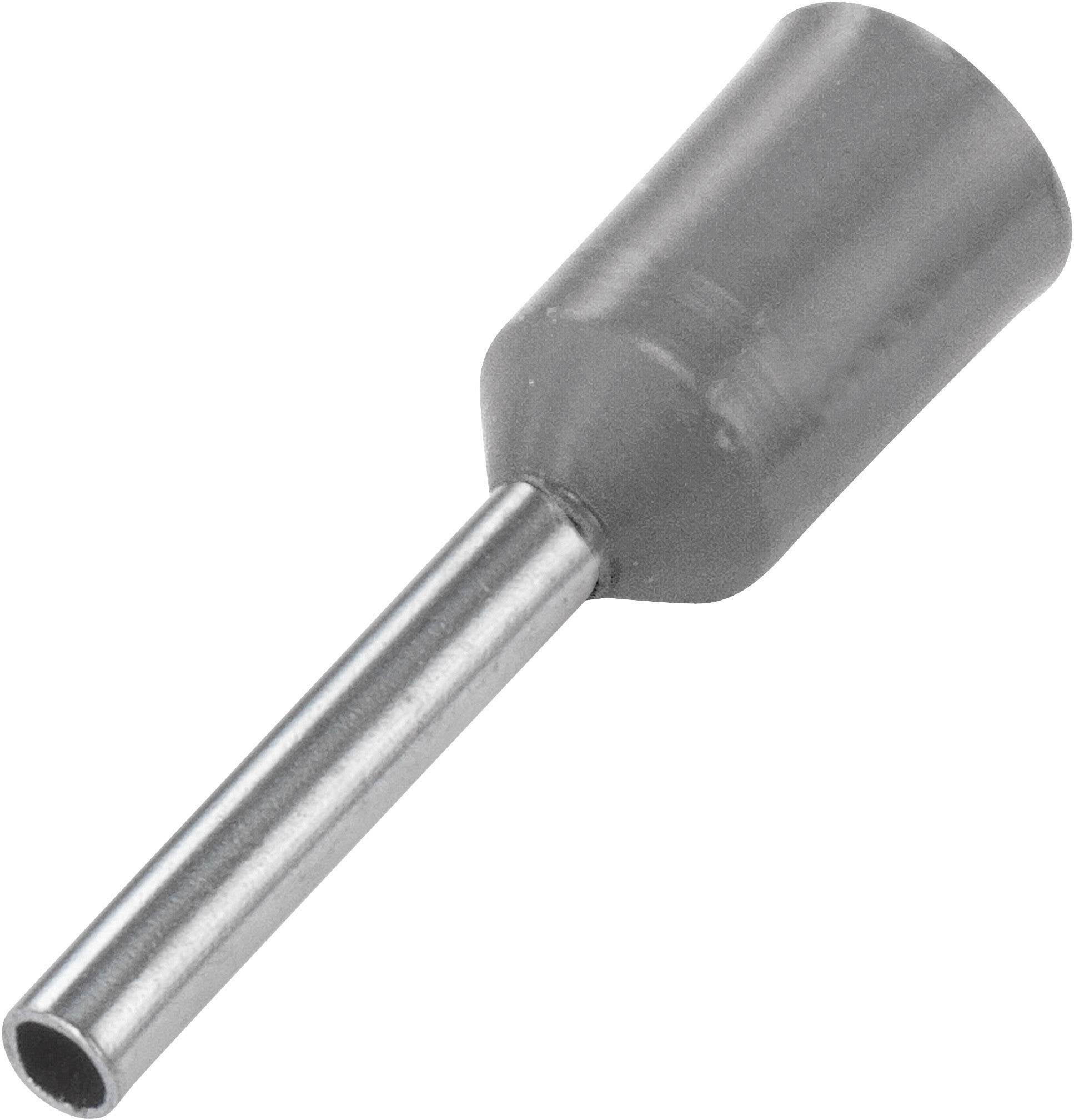 Końcówki kablowe tulejkowe 470508, kołnierz, 2.5 mm2 x 8 mm, szare, 100 szt. - obrazek 1