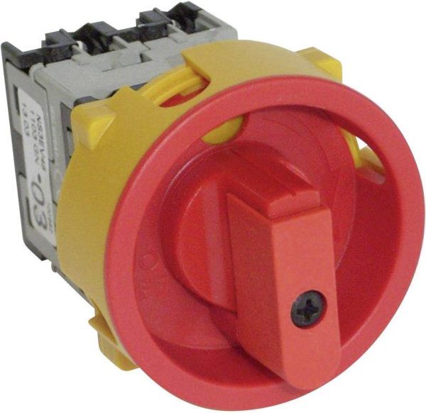 Rozłącznik wyłącznik 20 A 1 x 90 ° czerwony, żółty BACO NS4EV48 200501 1 szt.