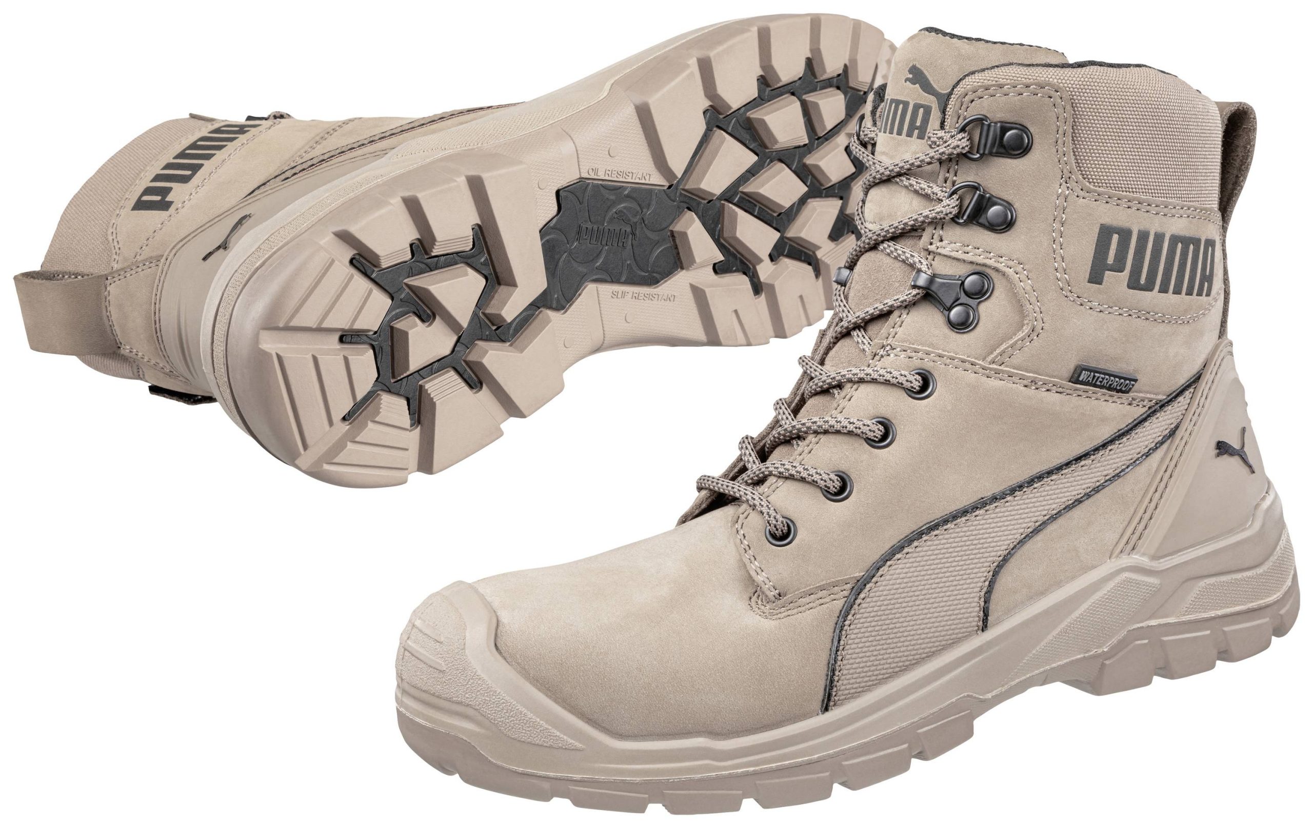 PUMA Conquest STONE HIGH S3 CI HI HRO SRC 630740801000047 Buty ochronne S3 Rozmiar buta (EU): 47 stone 1 par(a) - obrazek 1