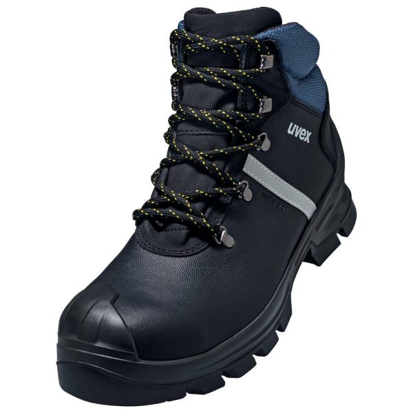 uvex 2 construction 6512342 Buty ochronne S3 Rozmiar buta (EU): 42 czarny, niebieski 1 par(a)