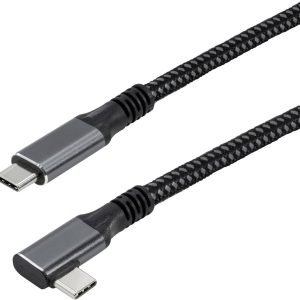 Maxtrack Kabel USB USB 3.2 Gen2x2 Złącze męskie USB-C® 1 m czarny wtyczka po obu stronach, styki pozłacane , pod kątem 9 Maxtrack Kabel USB USB 3.2 Gen2x2 Złącze męskie USB-C® 1 m czarny wtyczka po obu stronach, styki pozłacane , pod kątem 9