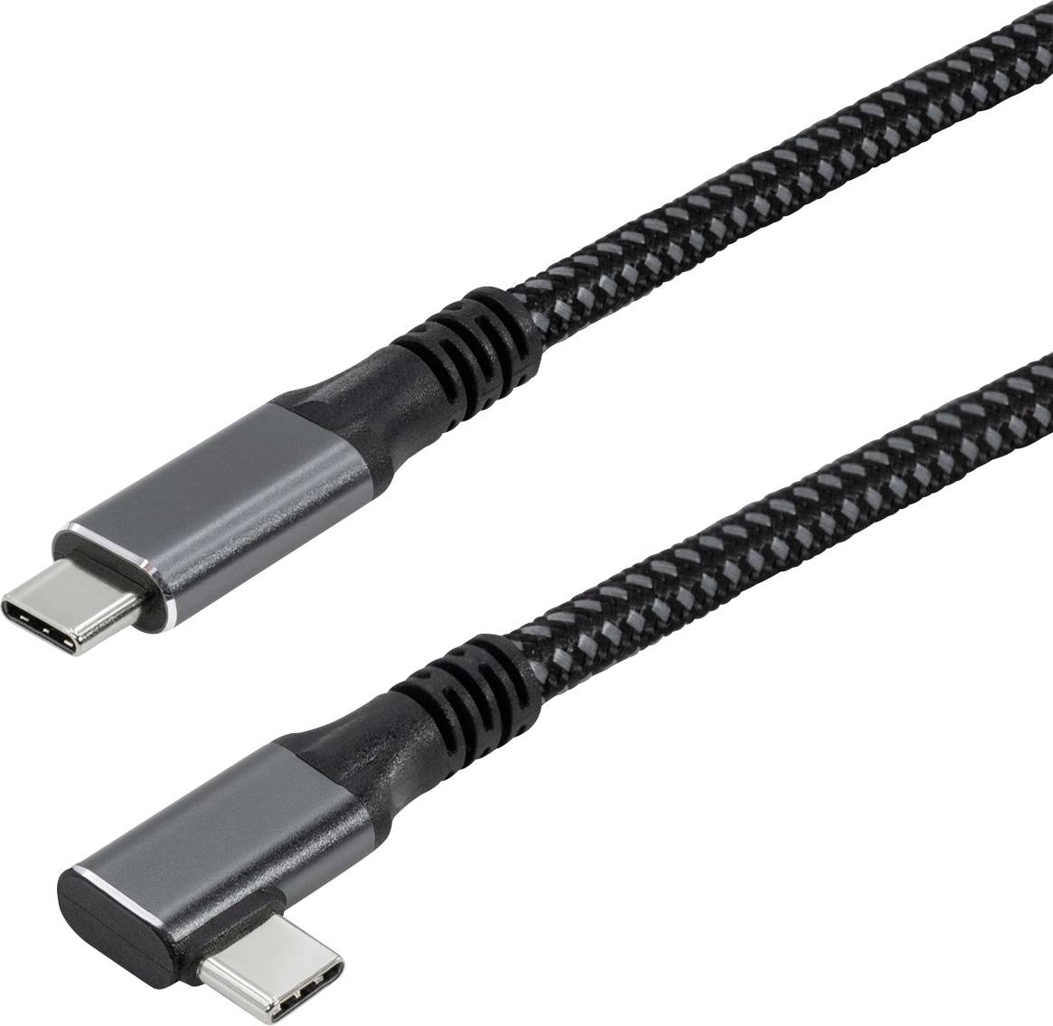 Maxtrack Kabel USB USB 3.2 Gen2x2 Złącze męskie USB-C® 1 m czarny wtyczka po obu stronach, styki pozłacane , pod kątem 9 - obrazek 1