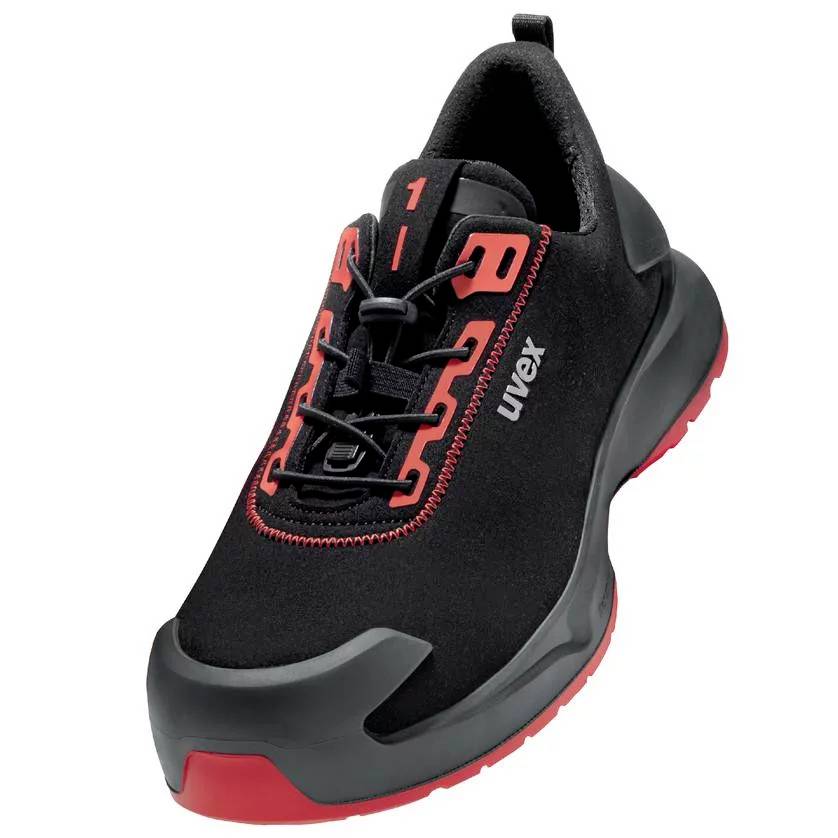 uvex S3L PUR W11 6803244 Obuwie ochronne S3L Rozmiar buta (EU): 44 czarny, czerwony 1 par(a) - obrazek 1