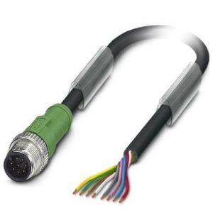 Kabel do czujników/elementów wykonawczych Phoenix Contact SAC-8P-M12MS/ 1,5-PUR 1522493, kabel, otwarte końcówki, 1 szt. Kabel do czujników/elementów wykonawczych Phoenix Contact SAC-8P-M12MS/ 1,5-PUR 1522493, kabel, otwarte końcówki, 1 szt.