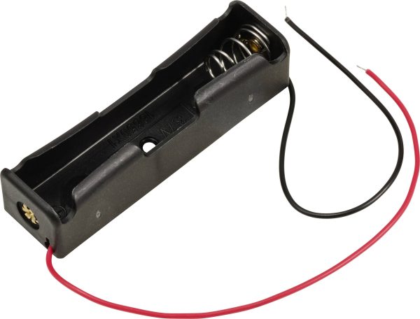 Komora baterii TRU COMPONENTS TC-13220688 1 x 18650, kabel, (D x S x W) 76 x 21 x 18 mm