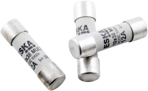 ESKA 1038627 1038627 Bezpiecznik (Ø x D) 10.3 mm x 38 mm 10 A 500 V szybki -F- Zawartość 1 szt.