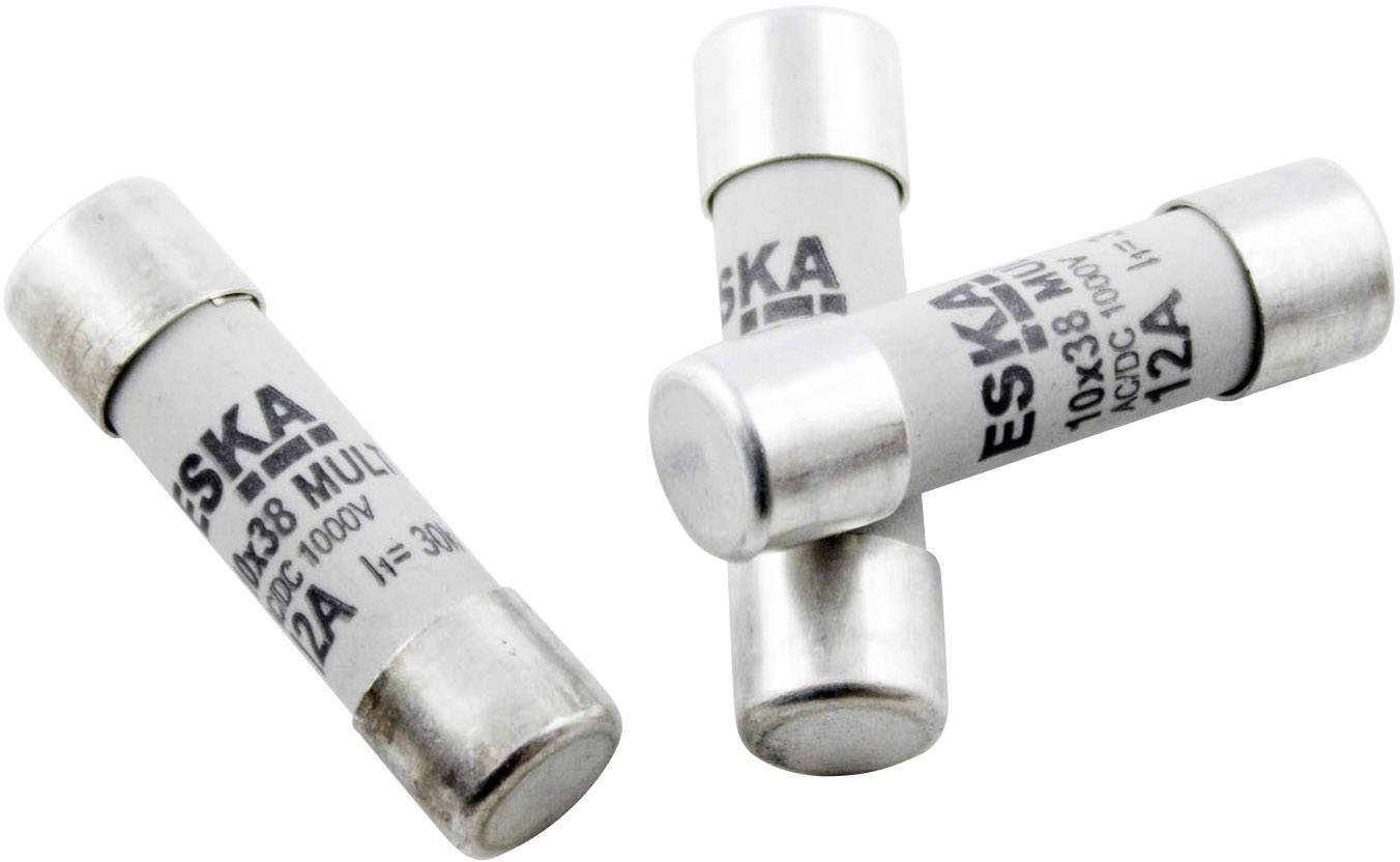 ESKA 1038627 1038627 Bezpiecznik (Ø x D) 10.3 mm x 38 mm 10 A 500 V szybki -F- Zawartość 1 szt. - obrazek 1