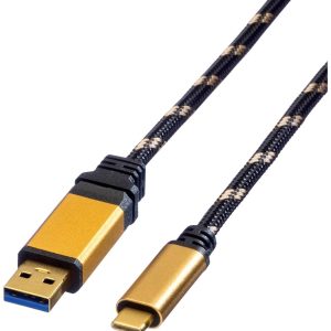 Roline Kabel USB USB 3.2 Gen1 Złącze męskie USB-A, Złącze męskie USB-C® 0.50 m wielobarwny ekranowanie 11.02.9012 Roline Kabel USB USB 3.2 Gen1 Złącze męskie USB-A, Złącze męskie USB-C® 0.50 m wielobarwny ekranowanie 11.02.9012