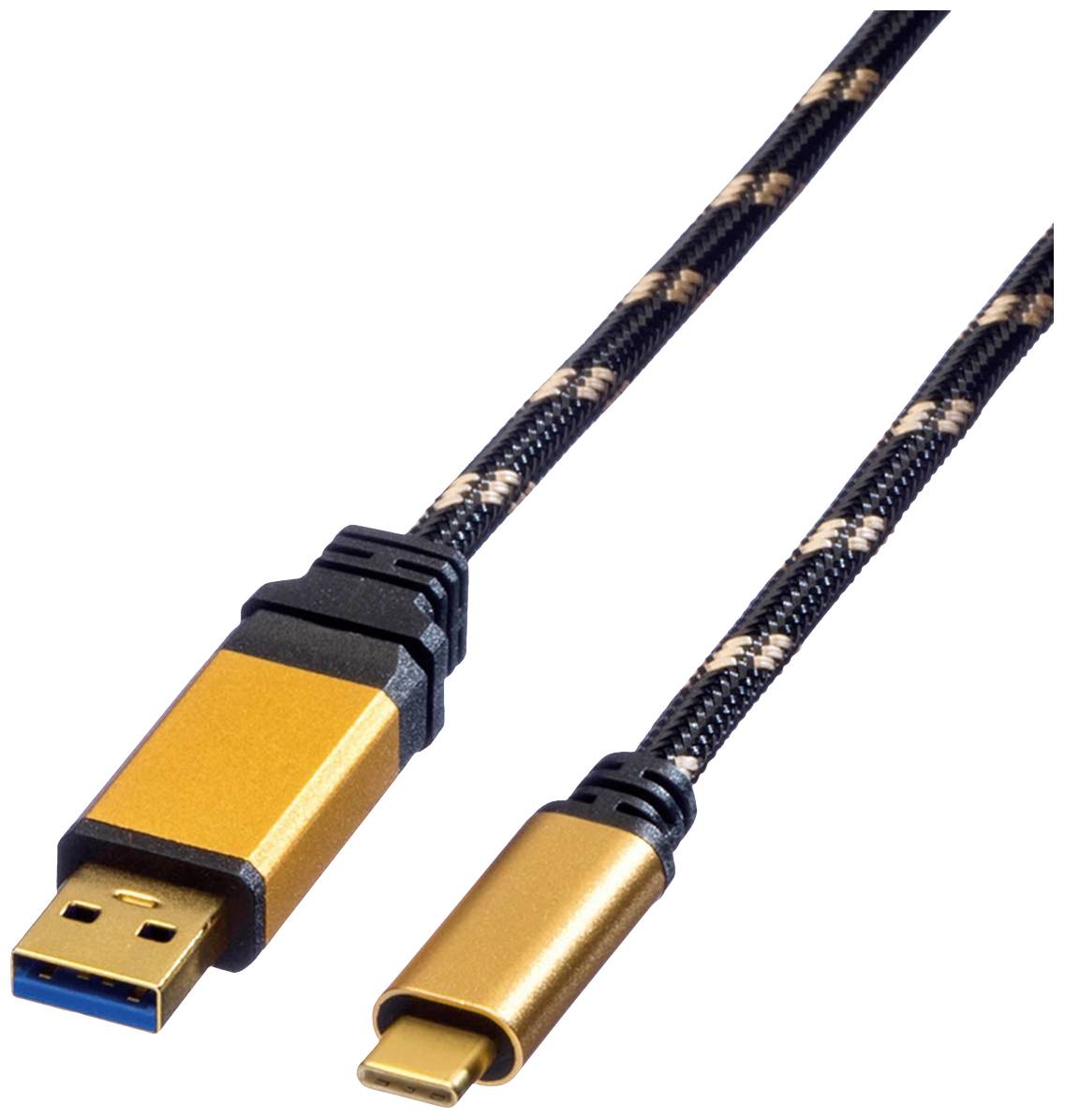 Roline Kabel USB USB 3.2 Gen1 Złącze męskie USB-A, Złącze męskie USB-C® 0.50 m wielobarwny ekranowanie 11.02.9012 - obrazek 1