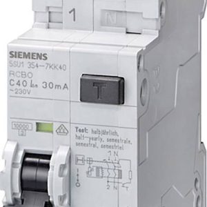 Wyłącznik różnicowoprądowy/automatyczny Siemens 5SU13546KK16 2 styki 16 A 0.03 A 230 V Wyłącznik różnicowoprądowy/automatyczny Siemens 5SU13546KK16 2 styki 16 A 0.03 A 230 V