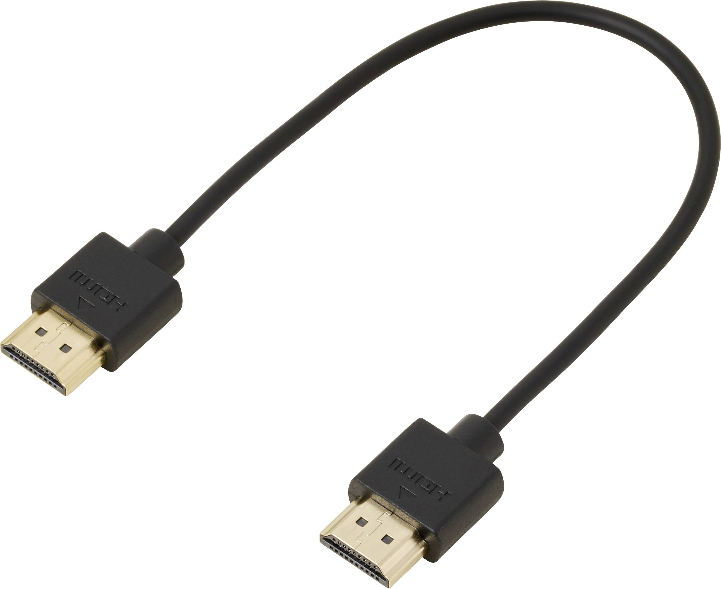 Kabel HDMI SpeaKa Professional SP-9076308, HDMI-A do HDMI-A, 0.20 m - obrazek 1