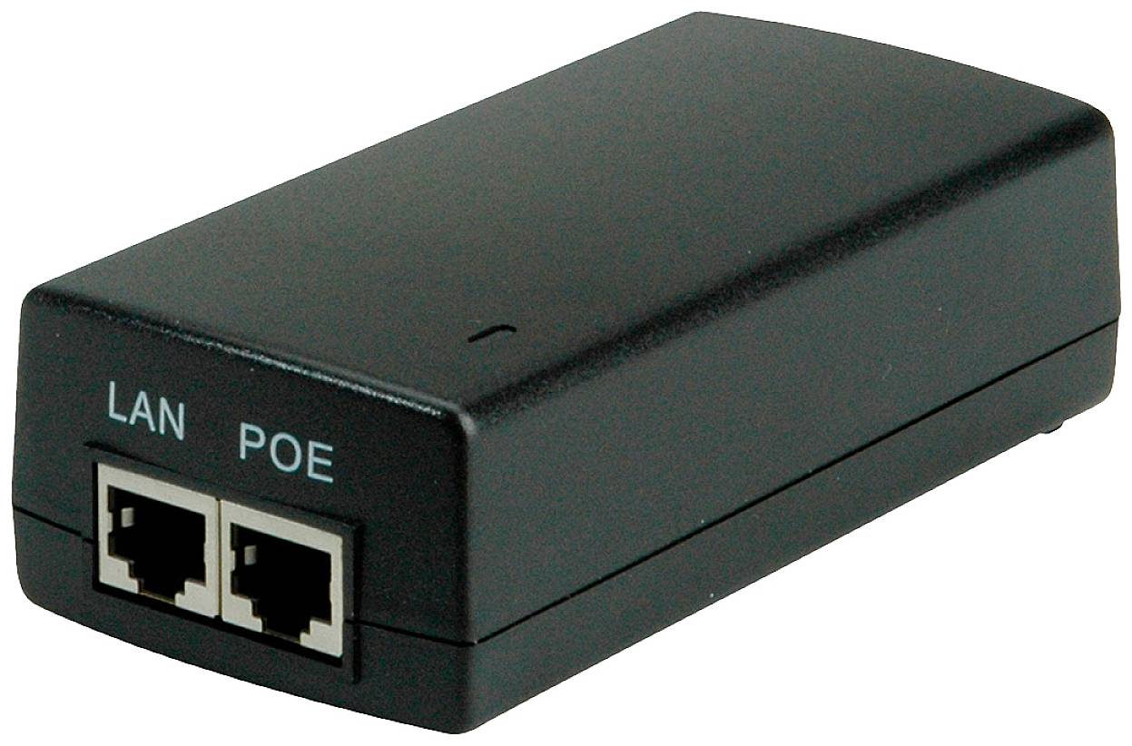 Value Injektor PoE 10 / 100 / 1000 MBit/s IEEE 802.3at (25.5 W) - obrazek 1