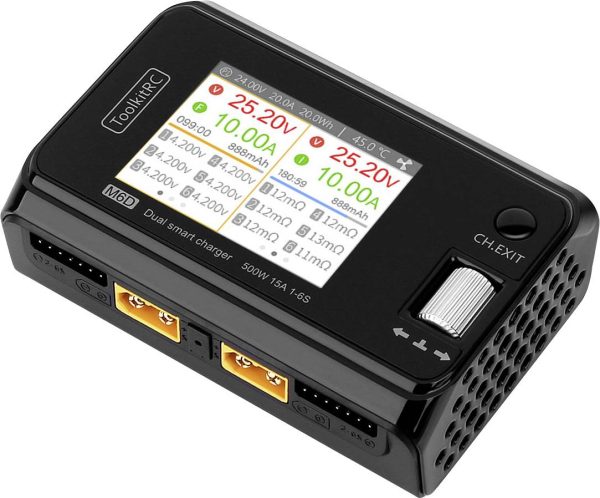Ładowarka modelarska Toolkit RC M6D 25 A LiPo, LiFePO, LiIon, LiHV, NiMH, Akumulator ołowiowy, NiCd