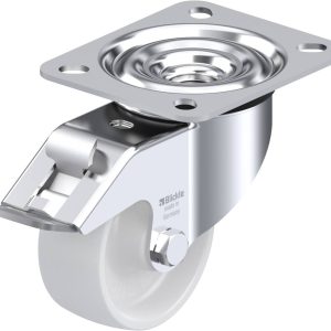 Kółko z systemem blokowania Blickle LE-PO 75G-FI, średnica: 75 mm, obrotowe Kółko z systemem blokowania Blickle LE-PO 75G-FI, średnica: 75 mm, obrotowe